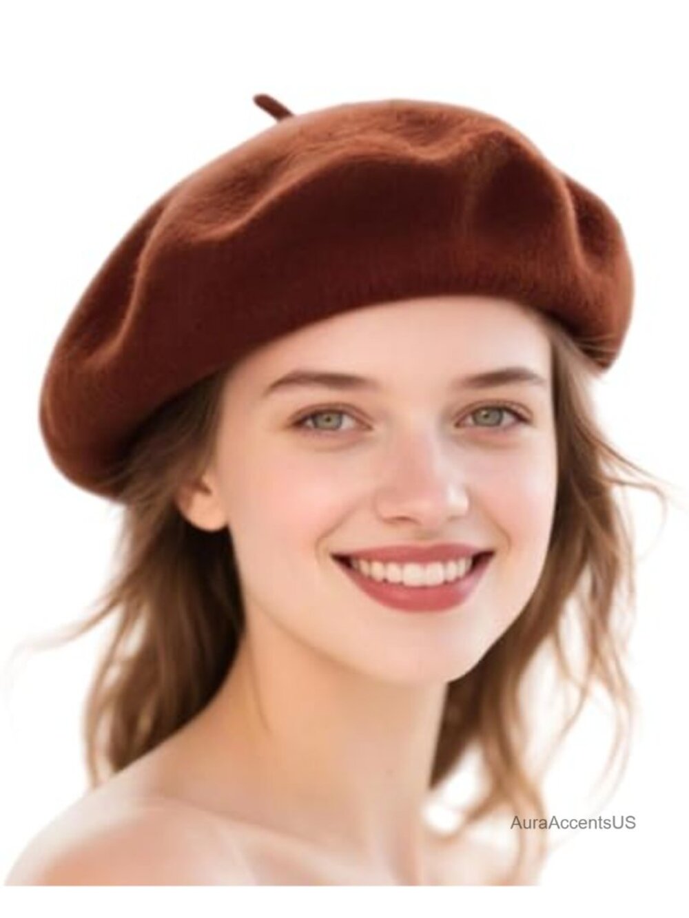 100% Wool French Beret Hat Classic Winter Beanie Cap